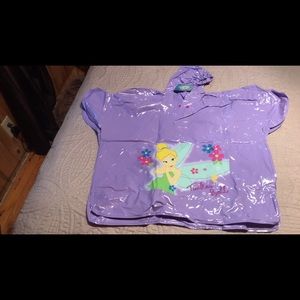 Tinkerbell  Rain Poncho Size M/L